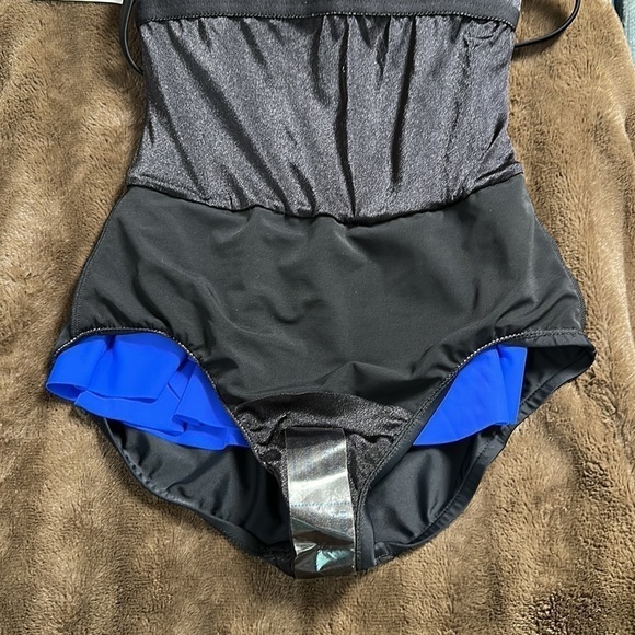 NWOT MAXINE OF HOLLYWOOD Royal and Black One Piece Sz 8 - Picture 5 of 11